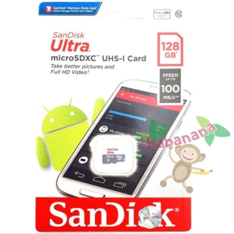 Jual Sandisk Ultra Microsdxc Uhs I Gb Mb S Original No Adapter