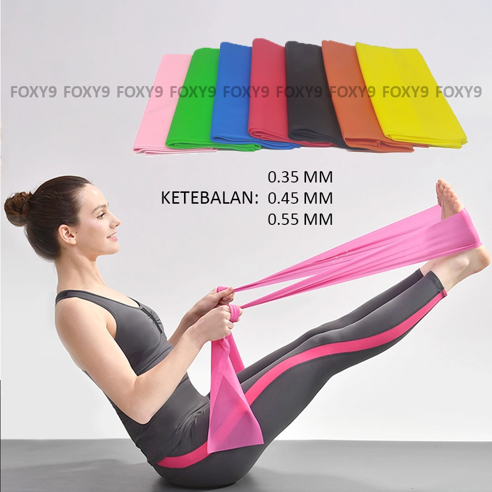 Jual RESISTANCE BAND BESAR / KARET ELASTIS / KARET TENSION YOGA GYM