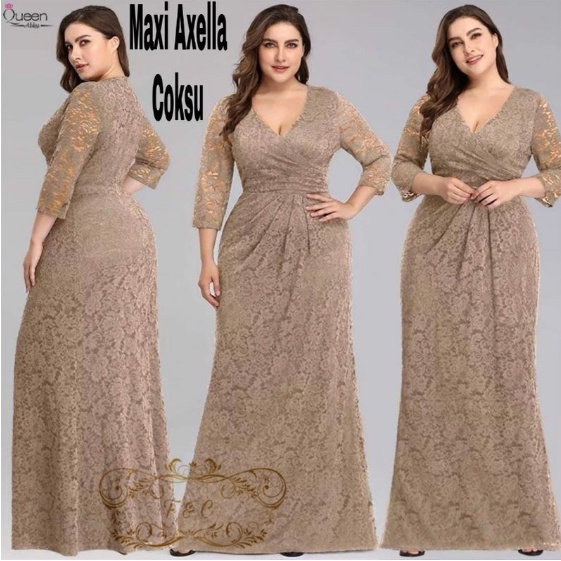 dress brokat modern big size Promo Dress Wanita Kekinian 2021 Brukat Korea Bigsize Dress Big Size Brukat  Jumbo Dres Brokat Xxl Xxxl Dress Natal Imlek Termurah 7 Warna Diskon 43% Di  Seller Istana Fashion