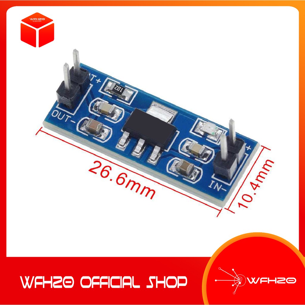 Jual Modul Step Down AMS1117 5V 3.3V Fixed Voltage Regulator Power ...