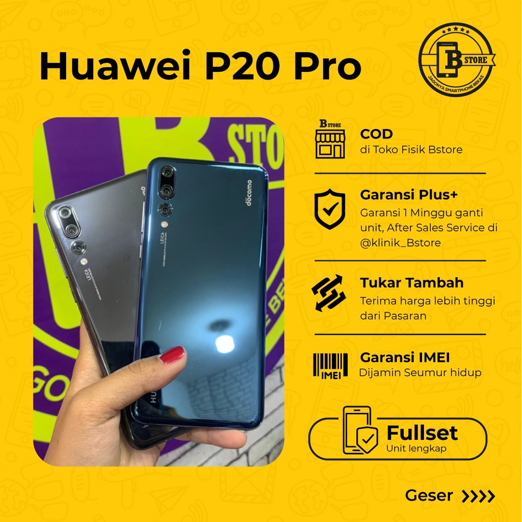 Jual HUAWEI P20 PRO TRIPLE CAMERA - BATANGAN - DOCOMO P 20 PRO