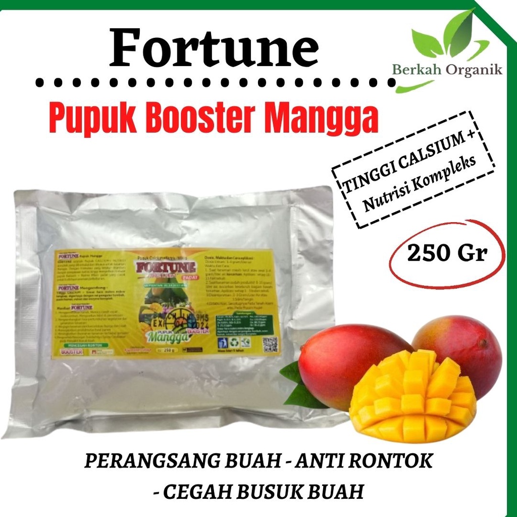 Jual Pupuk Organik 250 Gram Booster Buah Mangga Agar Cepat Berbuah ...