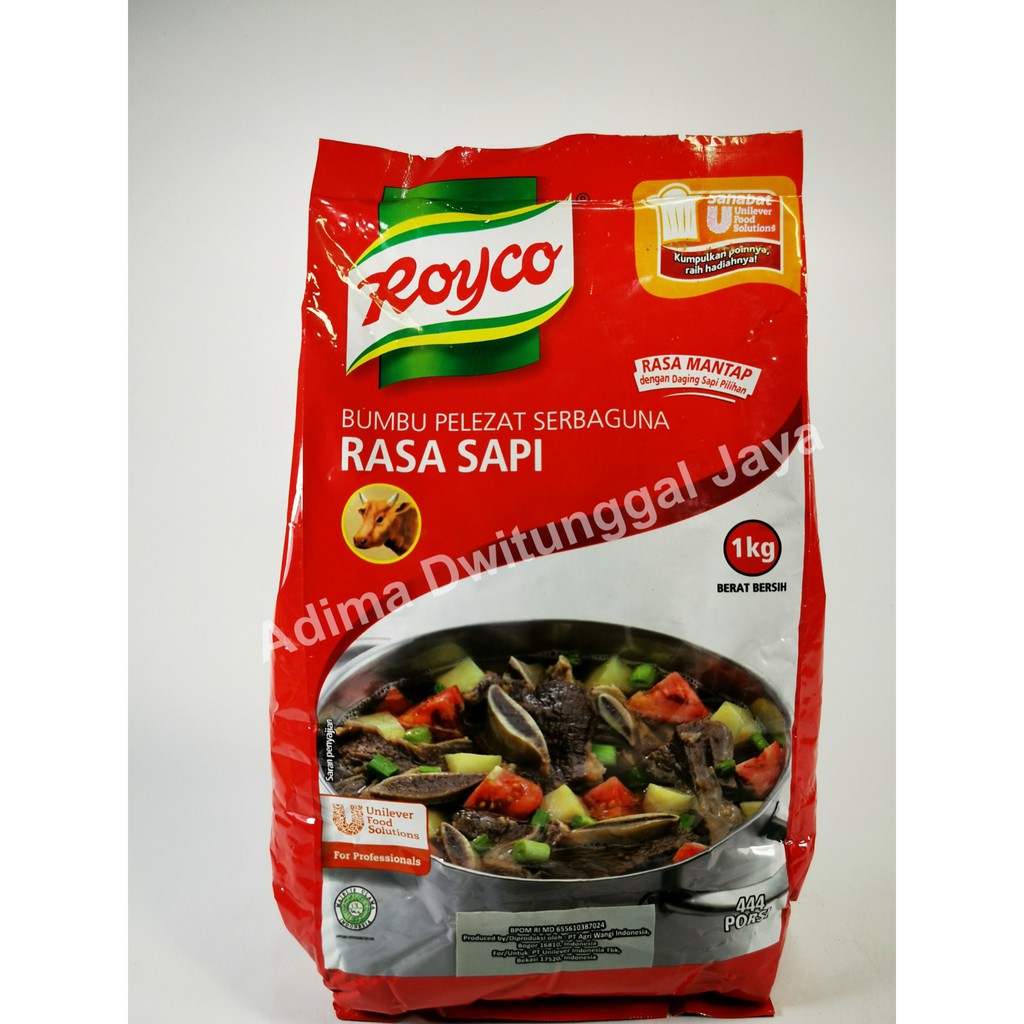 Jual Bumbu Pelezat Rasa Sapi Royco 1kg Bumbu Serbaguna Kaldu Sapi