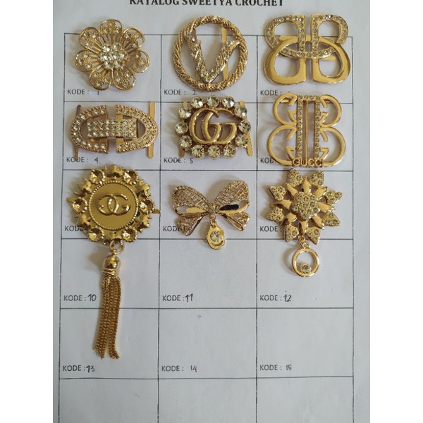 Jual Logo/aksesoris tas gold ukuran besar | Shopee Indonesia