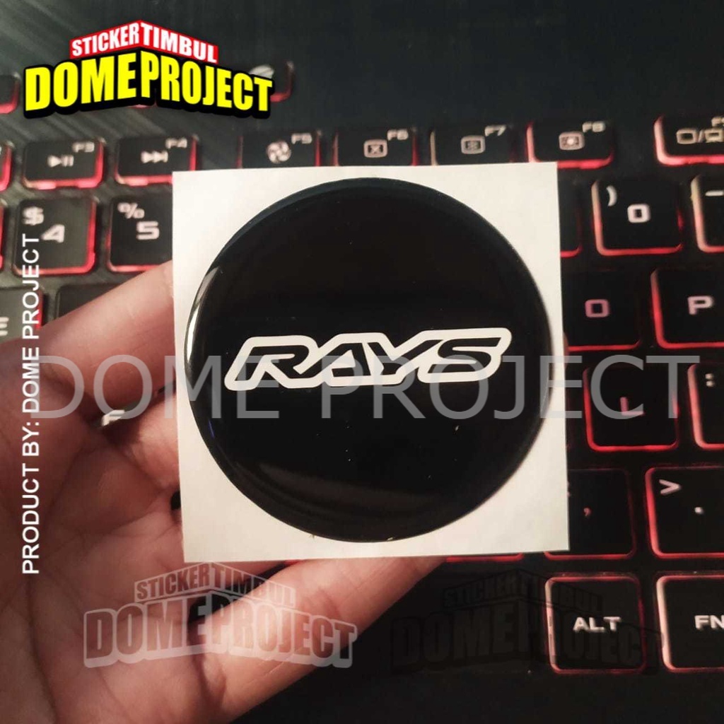 Jual STIKER MOBIL TIMBUL EMBLEM RAYS HITAM VELG MOBIL STIKER TUTUP DOP ...