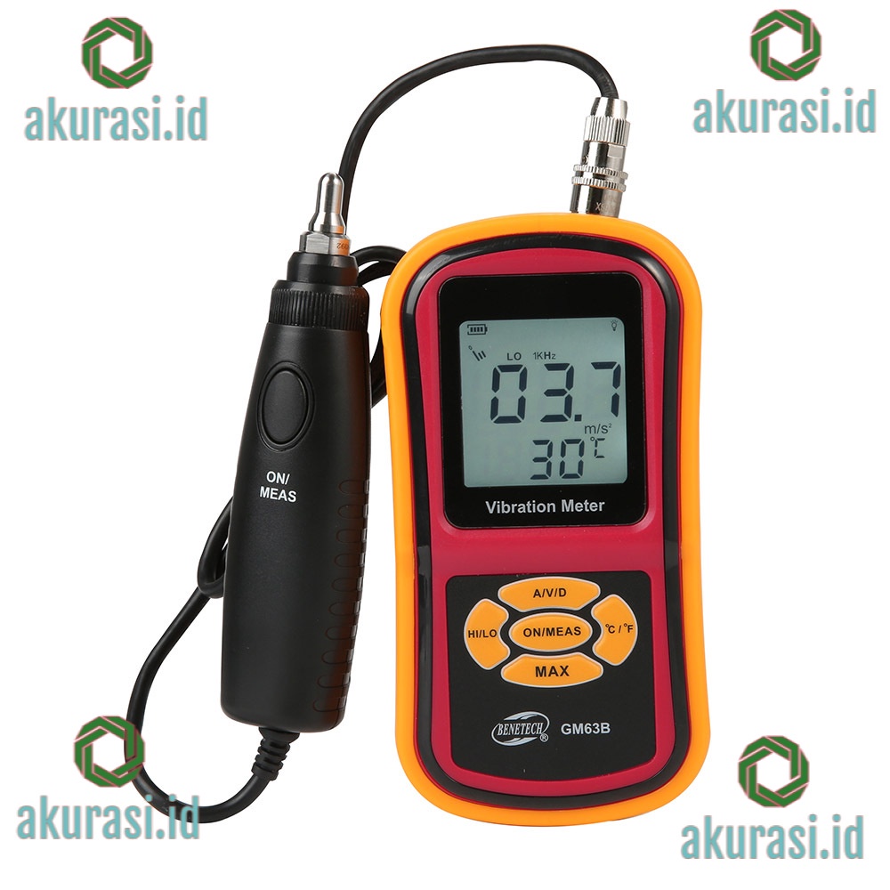 Jual GM63B Digital Vibration Meter Alat Ukur Getaran Dengan Kabel Probe ...