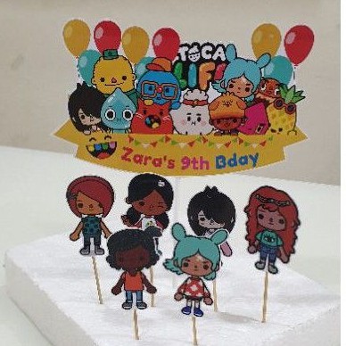 TOCA BOCA Cake topper, Toca Boca Characters