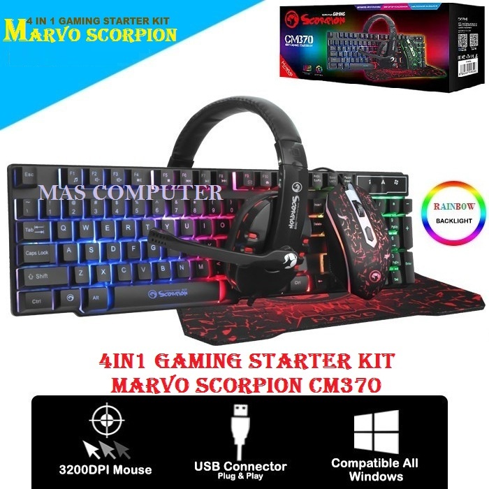 Jual MARVO KEYBOARD GAMING CM-370 CMG-570 K-02G07 JK-988