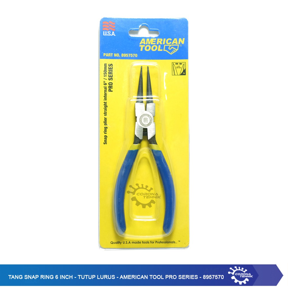 Jual Tang Snap Ring 6 Inch - Tutup Lurus - American Tool - 8957570 ...