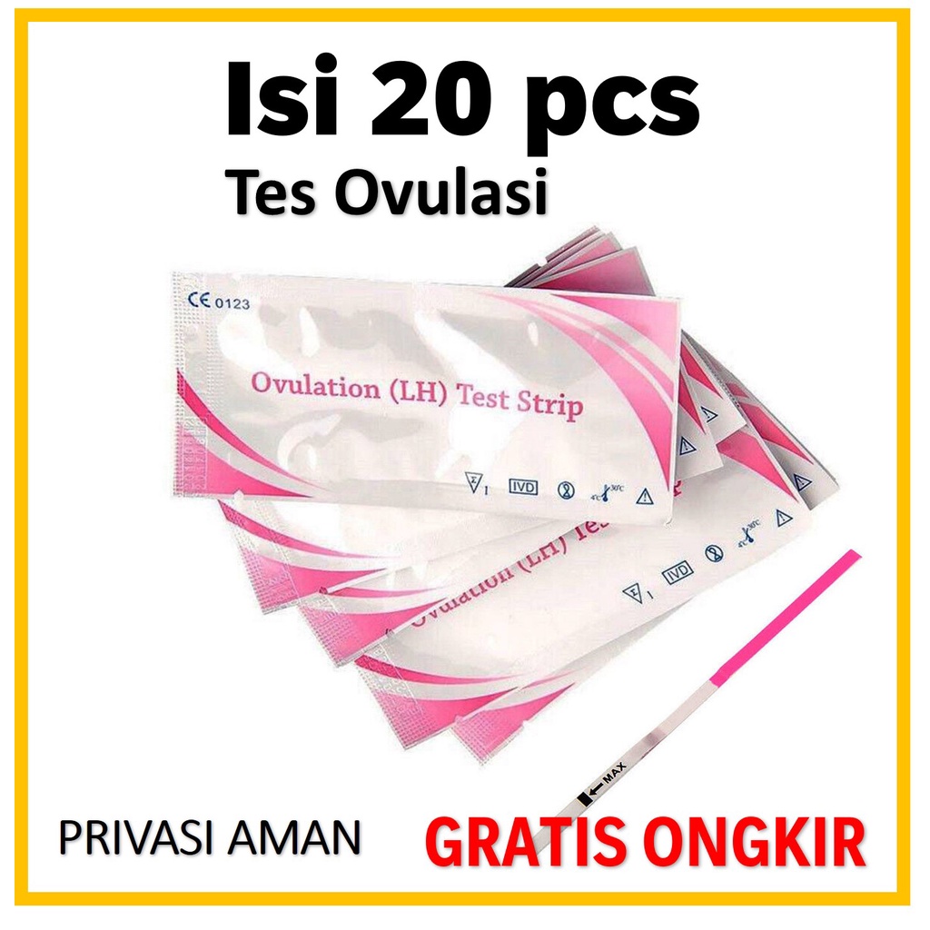 Jual Tes Ovulasi 20 pcs / Tes Kesuburan / LH Ovulation Test / Paket