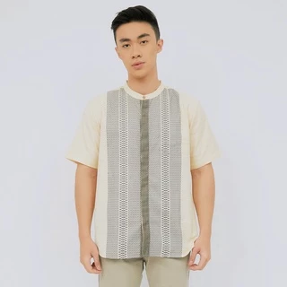 M231 Kemeja Pria Koko Pendek Cream 2464