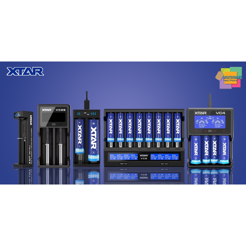 Jual XTAR CHARGER UNTUK RECHARGEABLE BATTERY AA AAA, LI-ION & Ni-MH ...