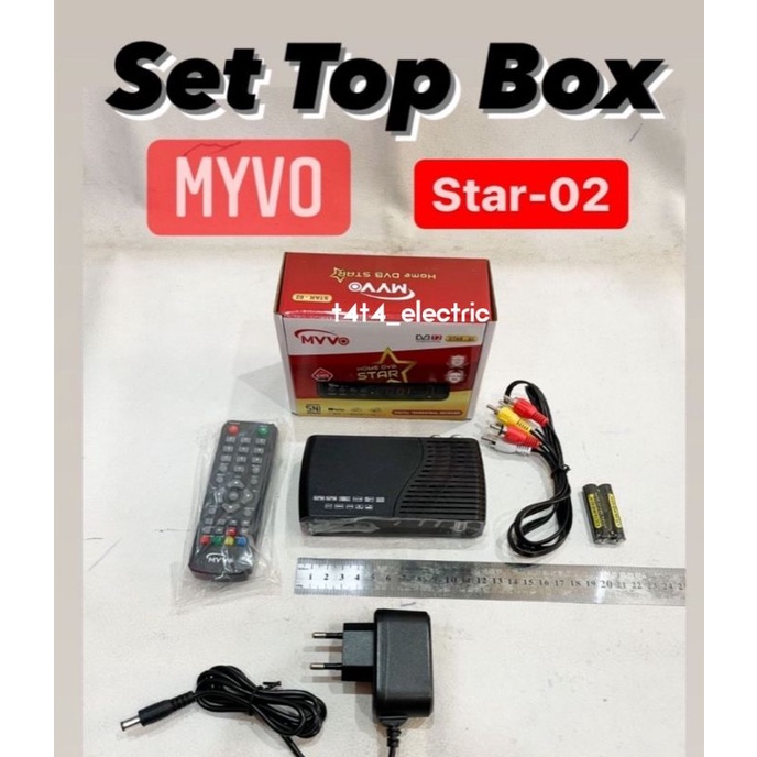 Jual SET TOP BOX MERK MYVO ( HOME STAR 02 DVB ) SNI , TERDAFTAR KOMINFO
