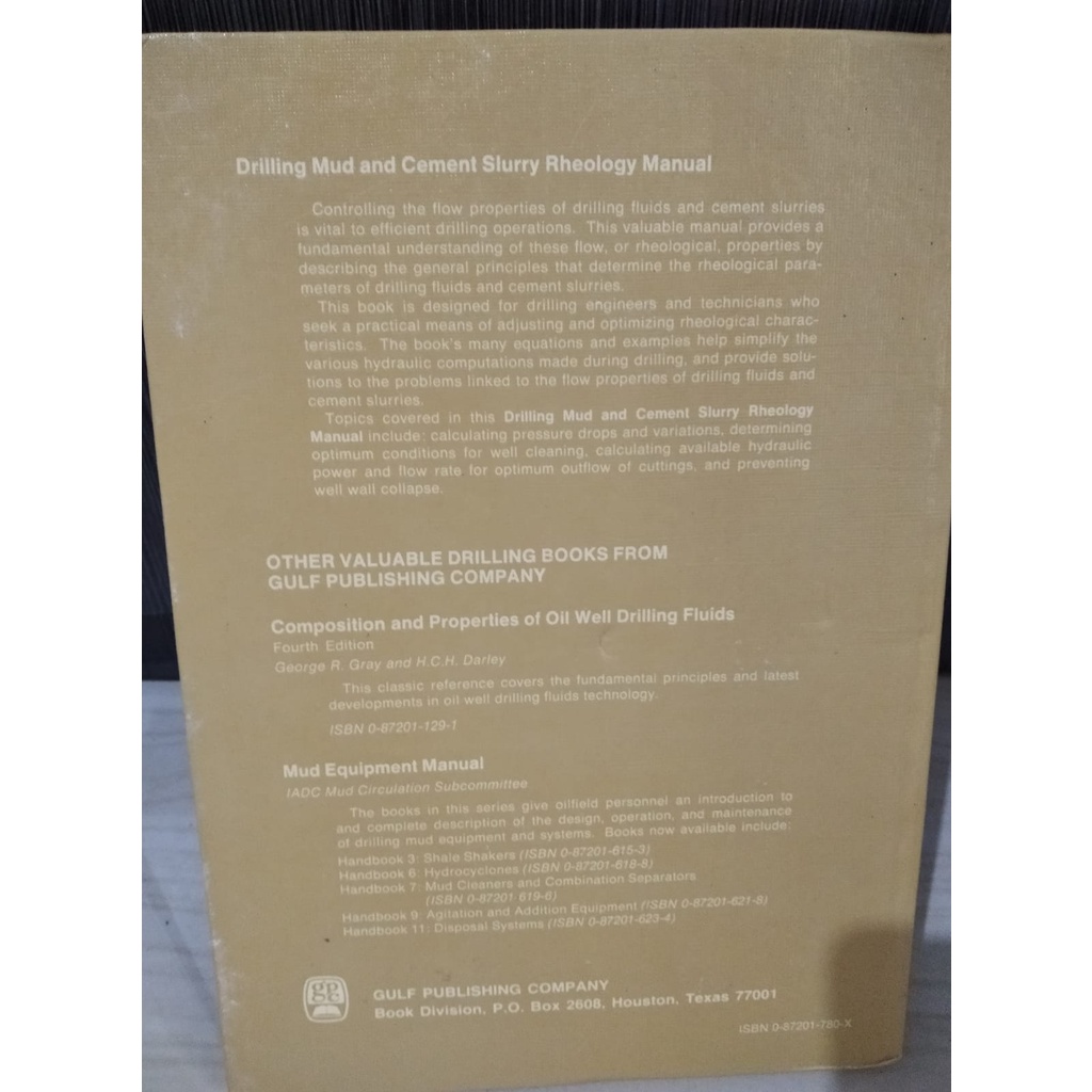 Jual Drilling Mud and Cement Slurry Rheology Manual | Shopee Indonesia
