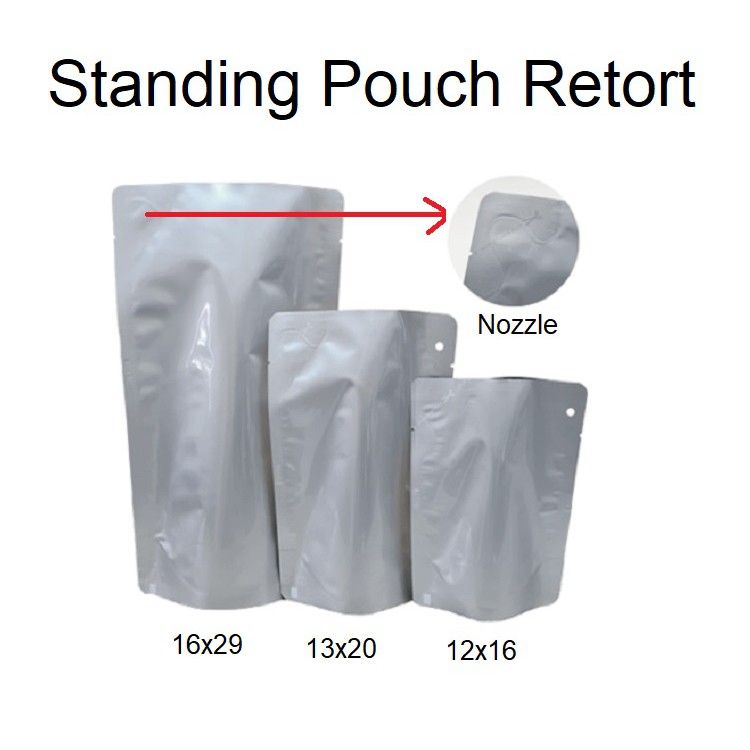Jual Standing Pouch Retort Aluminium 13x20 KPACK FOOD PACKAGING BISA