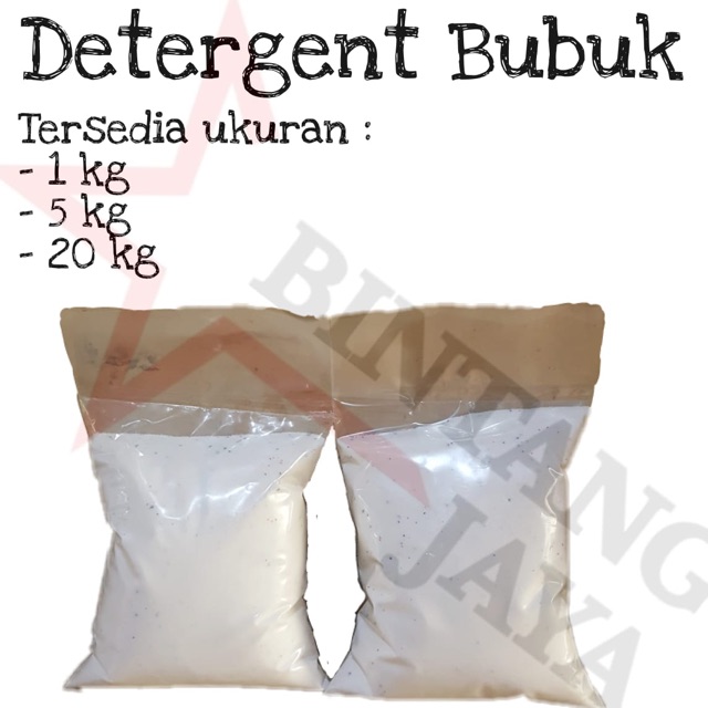Jual Detergent bubuk 20kg / detergent pakaian / sabun cuci laundry ...