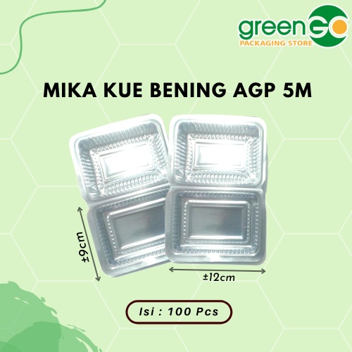 Jual Mika Kue 5m Isi 100pcs Mika Makanan Bening Kecil Sedang Mika