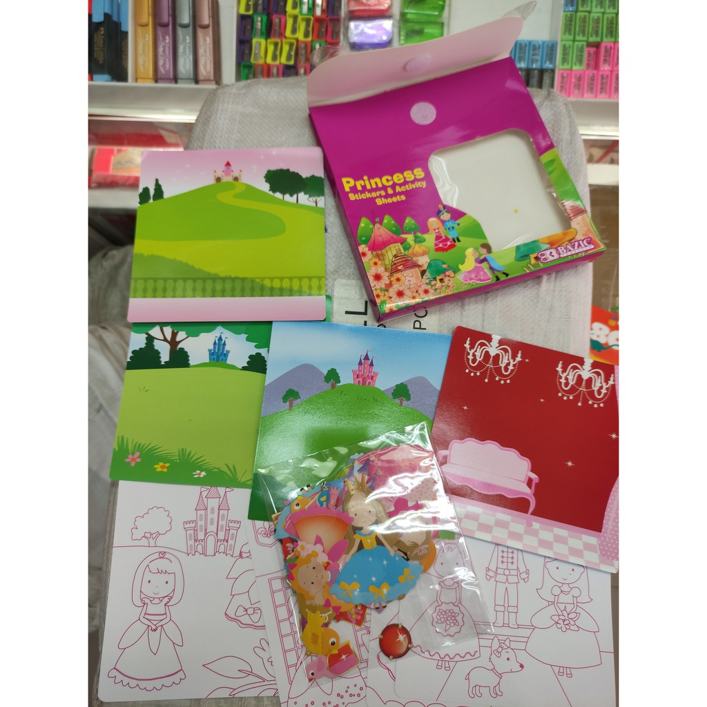 Jual sticker activity set bazic isi 60 atau 80 sticker plus latar ...