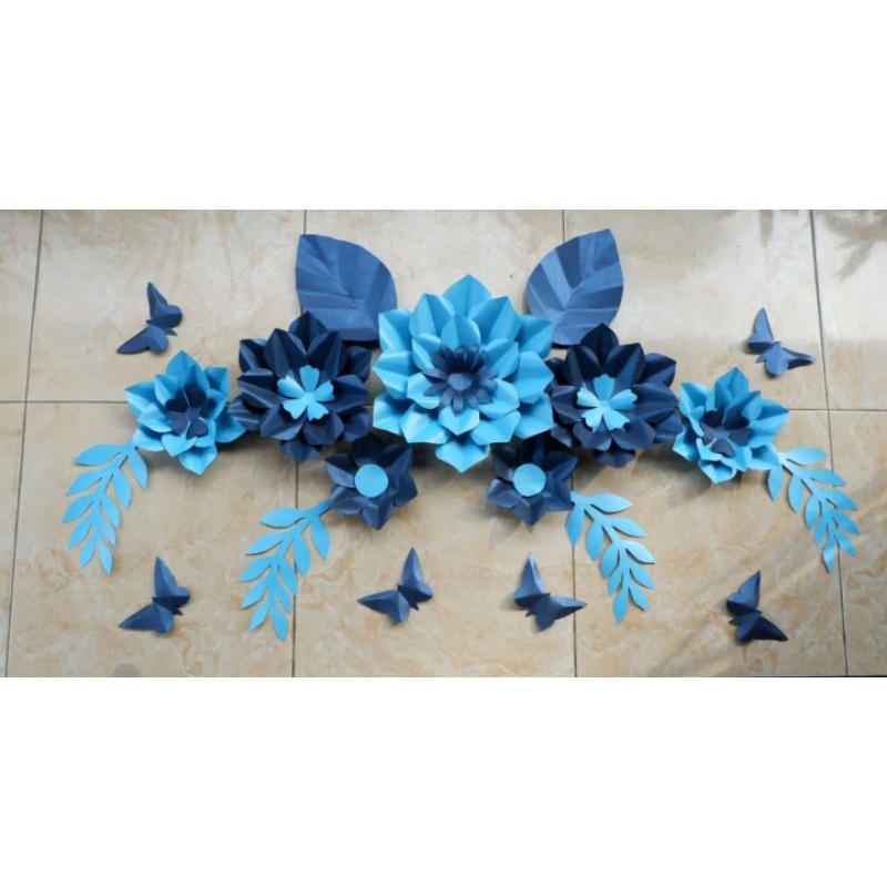 Jual ready paper flower bunga kertas dekorasi bunga karangan papan ...