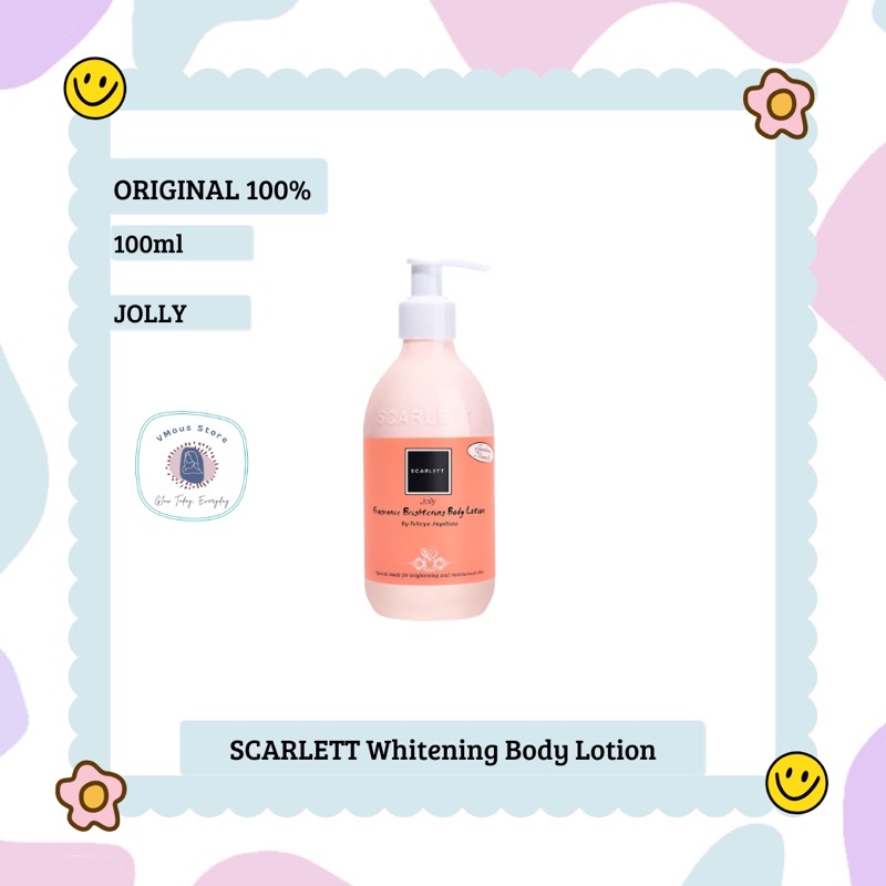 Jual SCARLETT Body lotion JOLLY EXP May 2024 Shopee Indonesia