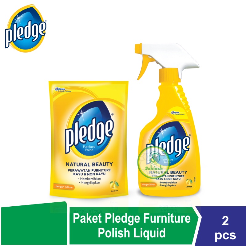 Jual Pledge Furniture Polish Liquid 410ml Refill / Spray | Shopee Indonesia