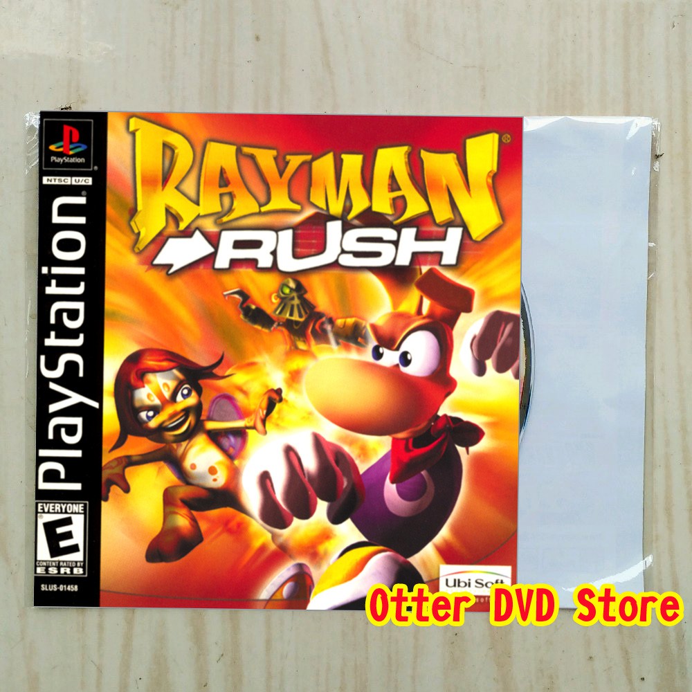 RAYMAN RUSH Black Label COMPLET (Boîte cassée) NOTICE SONY