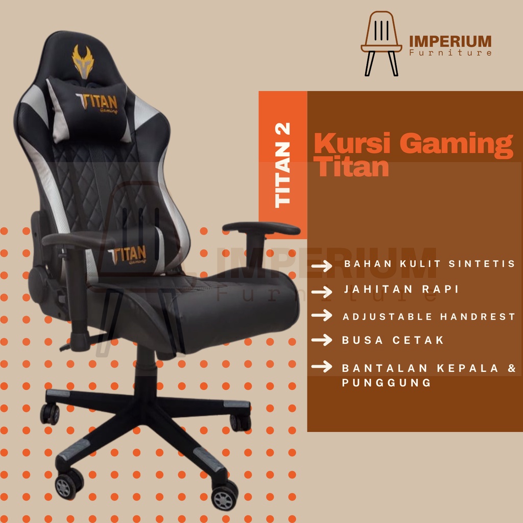 Jual Kursi Gaming / Gaming Chair / Kursi Game / Kursi Gaming Titan