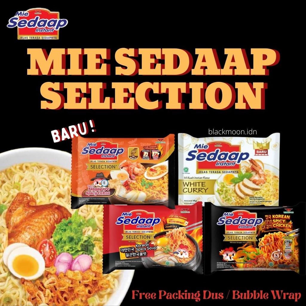 Jual Mie Sedaap Mi Sedap Singapore Spicy Laksa Korean Spicy Chicken ...