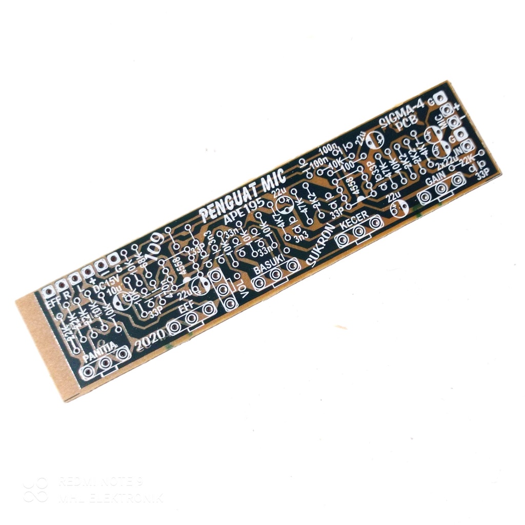 Jual PCB Mixer Penguat Mic 5 Potensio Preamp MIC APE195 109 | Shopee