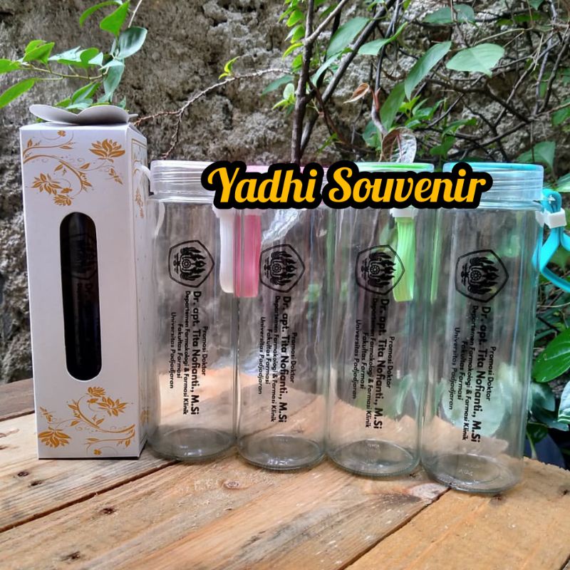 Jual Souvenir Botol Bening Custom Kemas Bok Shopee Indonesia 0959