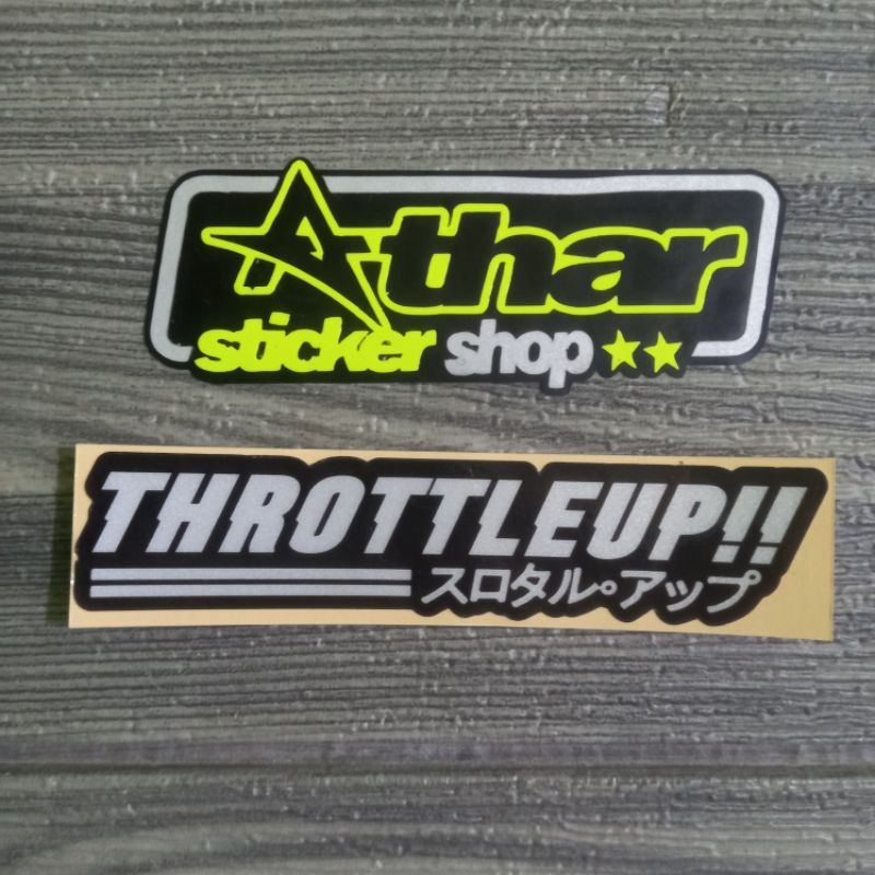 Jual STICKER THROTTLE UP PRINCUTT STICKER PRINCUTT MOTOR PRINCUTT ...