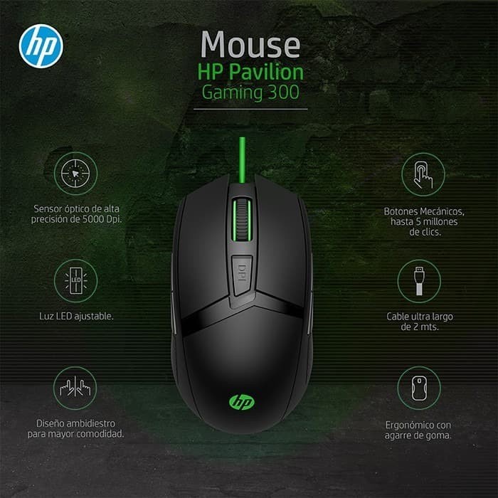 Jual MOUSE GAMING HP PAVILION GAMING 300 ORIGINAL RESMI HP | Shopee ...