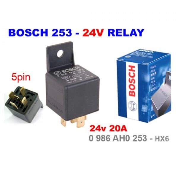 Jual relay BOSCH 24V 30A 5 kaki Original Shopee Indonesia