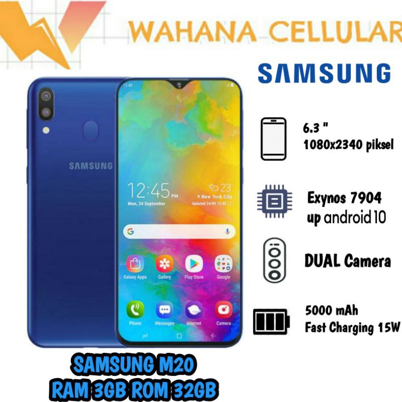 HOT Harga Hp M Samsung M20 Jual HP SAMSUNG GALAXY M20