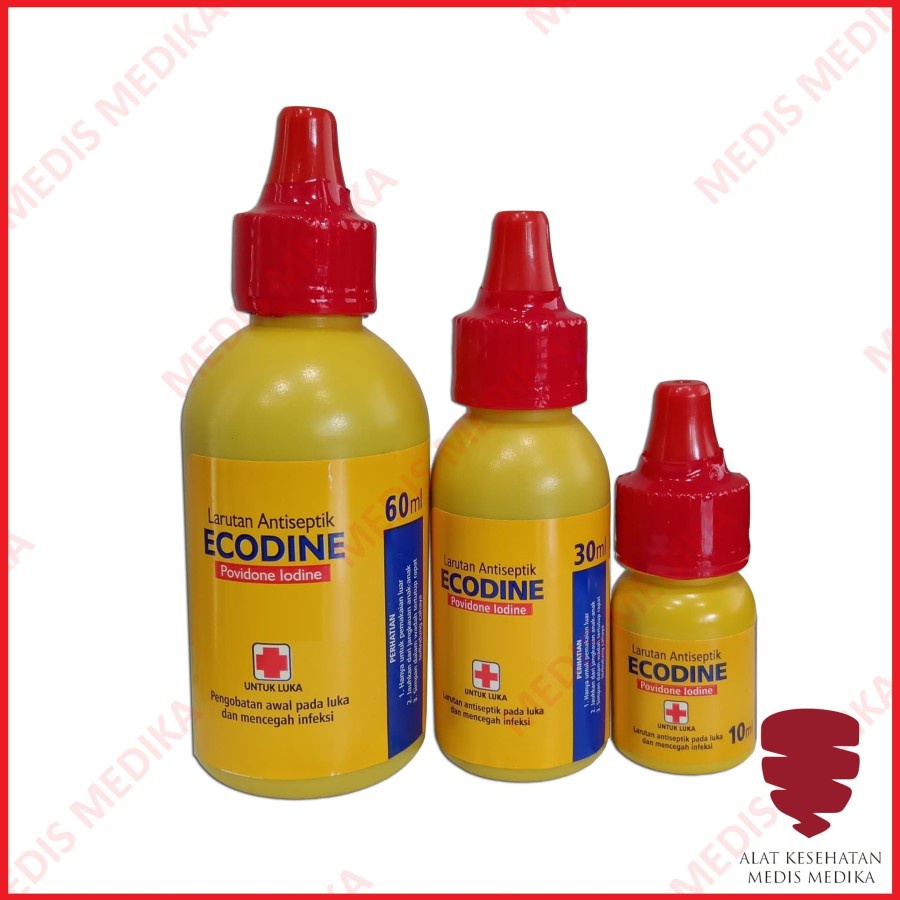 Jual Ecodine Povidone Iodine 30 ml Obat Luka Merah Sejenis Betadine ...