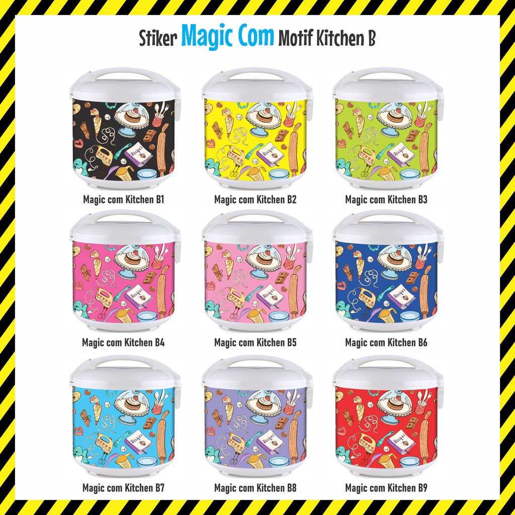 Jual STIKER MAGIC COM atau STICKER RICE COOKER Motif Terbaru - KITCHEN ...