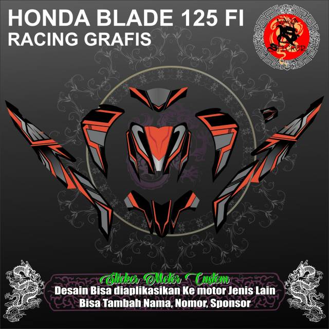 Jual DECAL STICKER HONDA BLADE RACING GRAFIS | Shopee Indonesia