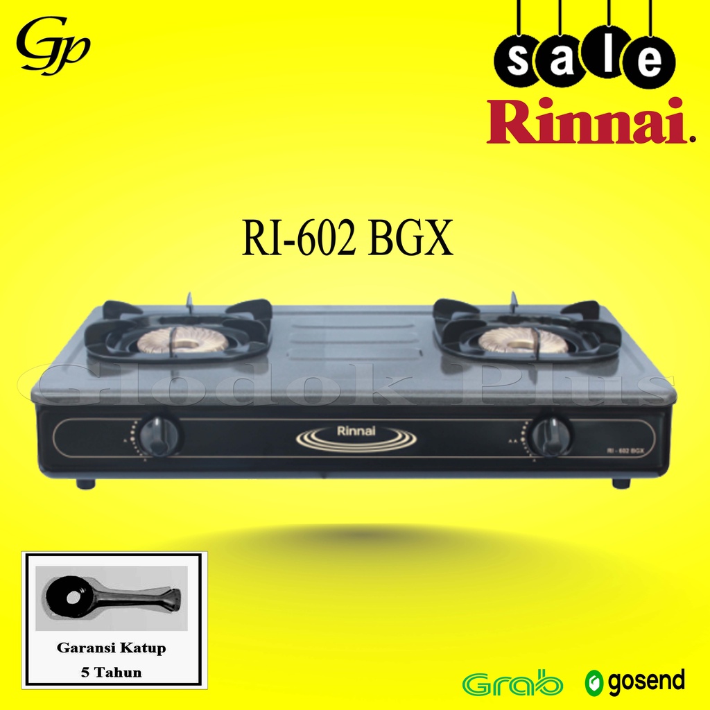 Jual kompor gas rinnai 2 tungku ri 602 bgx keren Harga Terbaik u0026 Termurah  Oktober 2023 | Shopee Indonesia