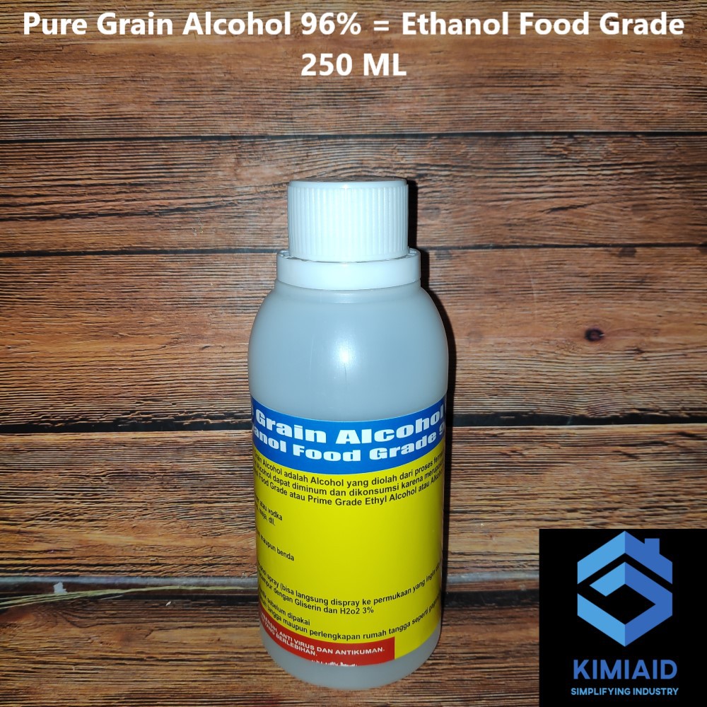 Jual Pure Grain Alcohol 250 ML Ethanol Food Grade 96 Alkohol 96