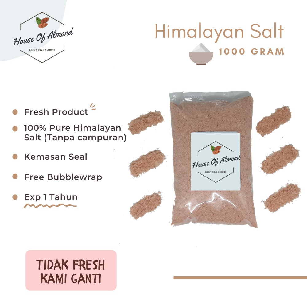 Jual Garam Himalayan Pink Salt 1kg (Himalayan Salt) | Shopee Indonesia