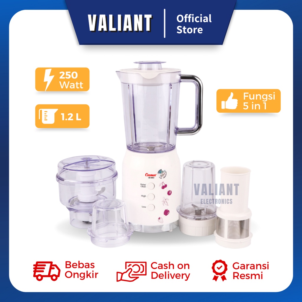 Jual Cosmos Blendz Blender Plastik CB802 1.2 Liter Shopee Indonesia
