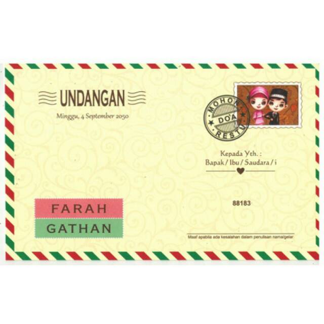 Jual Undangan pernikahan ER 88183 | Shopee Indonesia