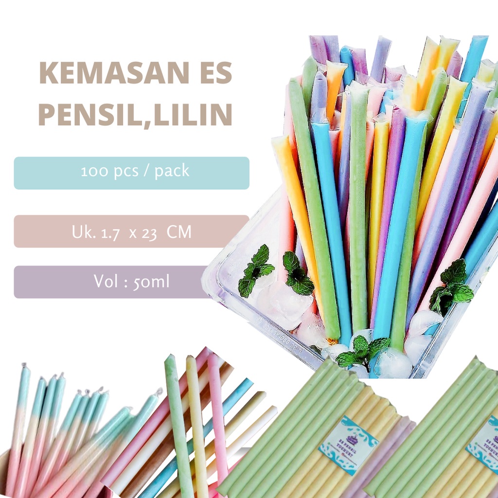 Jual Plastik Es Mamboo 3 23 Plastik Es Spidol Es Mambo Plastik Es Pensil Sablon Kemasan Ice 2835