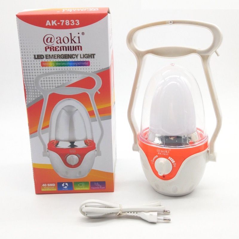 Jual Lampu cas LED emergency Aoki - 7833 40 LED smd | Shopee Indonesia