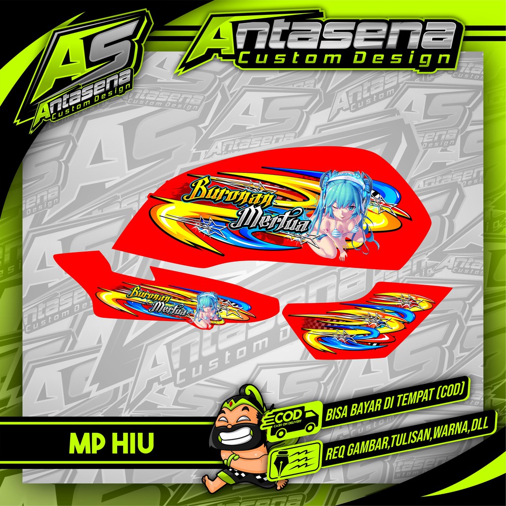 Jual Striping Megapro Hiu Racing Herex Stiker Motor Variasi Honda ...