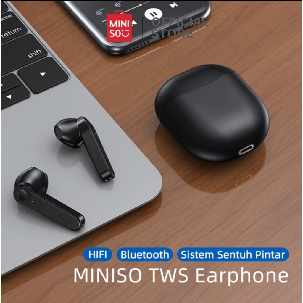 Jual MINISO Premium Earphone bluetooth miniso Shopee Indonesia