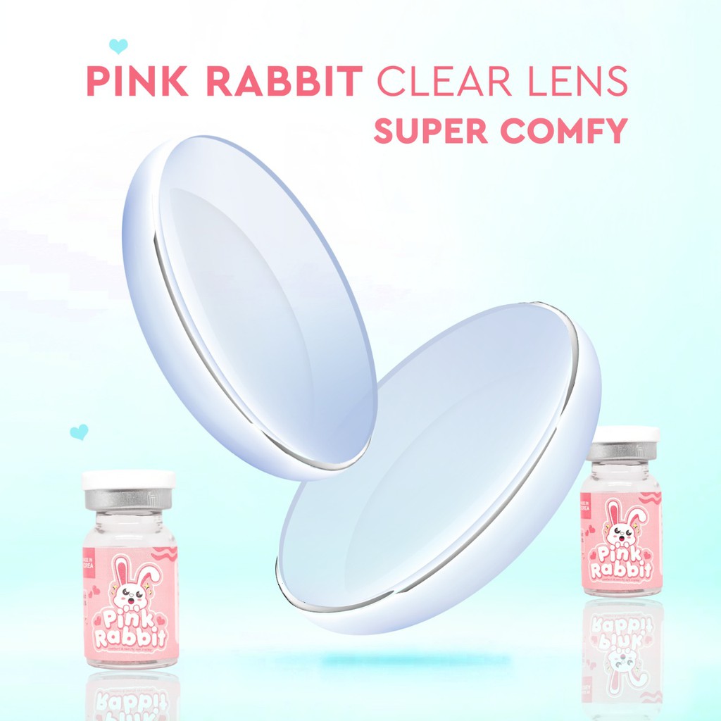 Jual PINKRABBIT SOFTLENS SUPER COMFY CLEAR LENS 0.5 s/d 10.00 (1PC ...