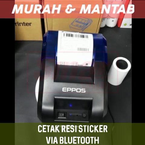 Jual PRINTER BLUETOOTH THERMAL 58MM RPP02 CETAK RESI LABEL DAN STRUK ...