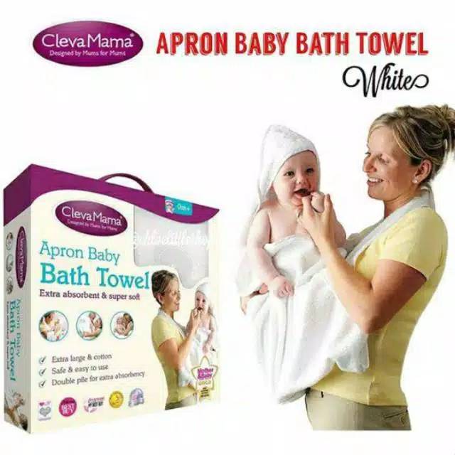 Clevamama apron baby bath sales towel