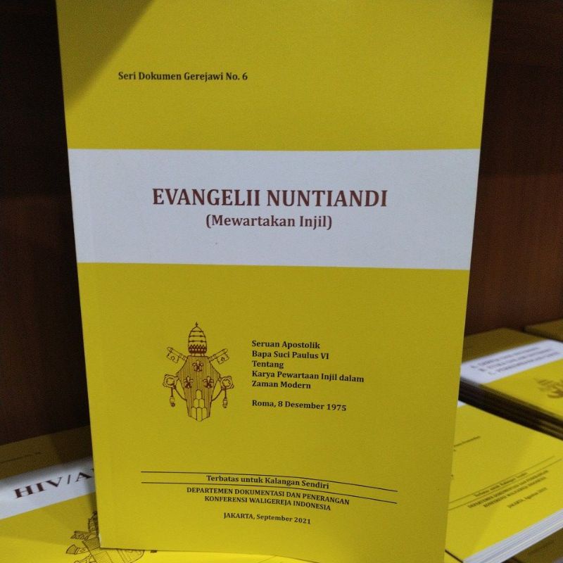 Jual Buku Seri Dokumen Gerejawi Nomor 6 Mewartakan Injil Katholik ...